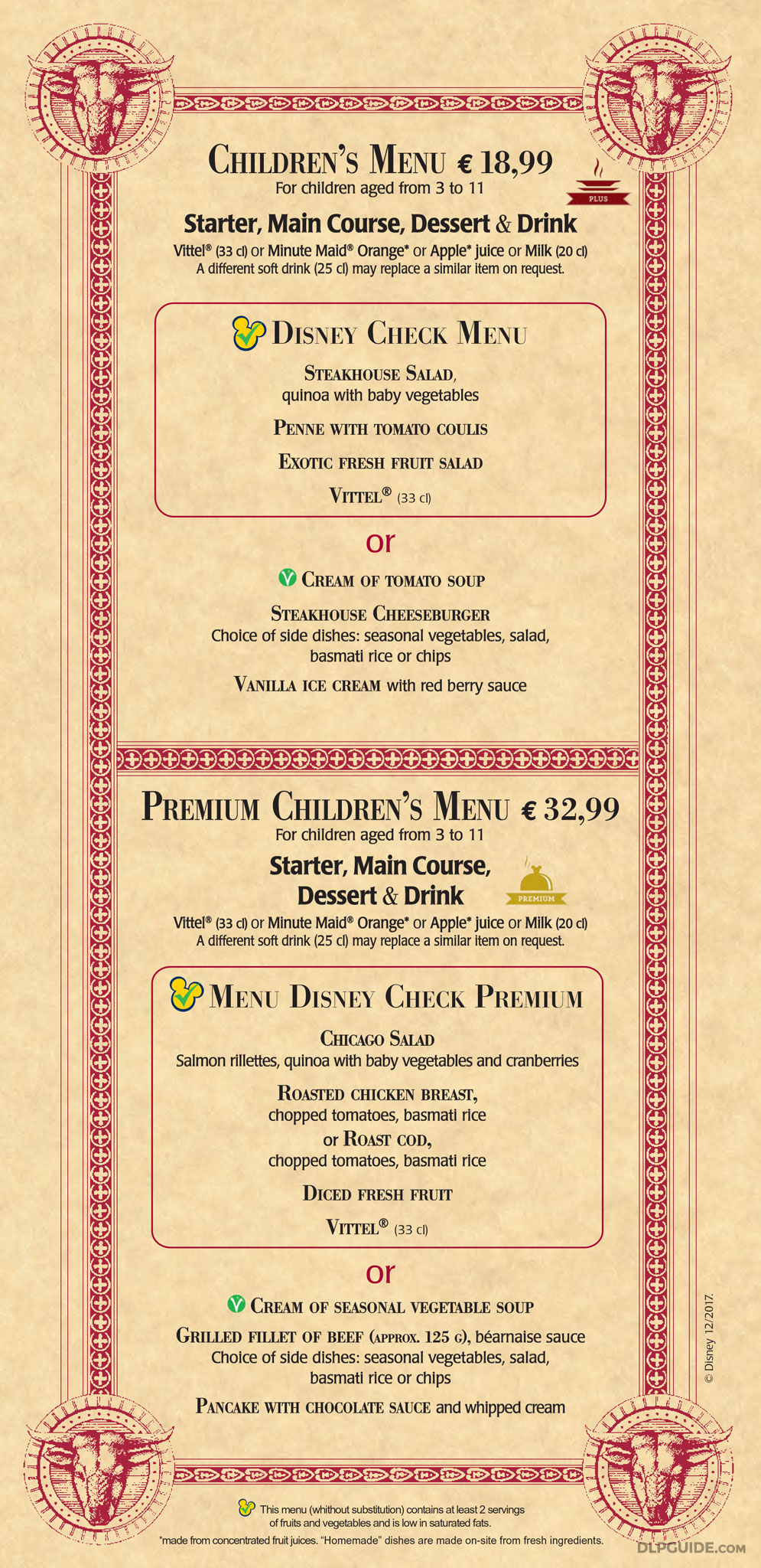 the steakhouse menu dlp guide disneyland paris restaurant to go menu