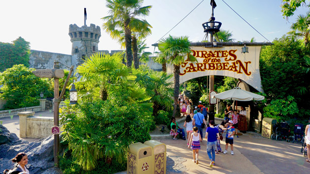 Pirates of the Caribbean in Adventureland at Disneyland Park, Disneyland Paris