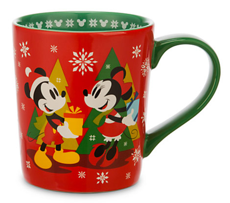 Mickey and Minnie Mouse Christmas Mug