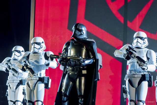 Captain Phasma commands the First Order in The Force Awakens - Star Wars: A Galactic Celebration at Disneyland Paris Season of the Force