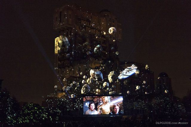 Han Solo navigates the Millennium Falcon through the Hoth asteroid field in The Empire Strikes Back - Star Wars: A Galactic Celebration at Disneyland Paris Season of the Force