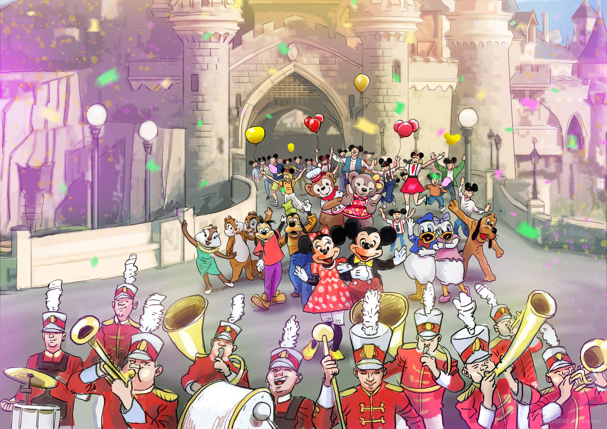 Диснейленд песня. Disney Anniversary Visual. Euro Disney Кэтрин Пауэлл открыл Дисней. Videopolis (Disneyland Paris).