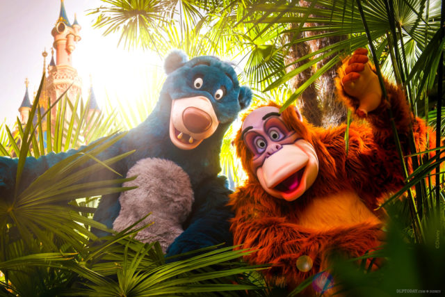 Baloo and King Louie in The Lion King and Jungle Festival at Disneyland Paris, Summer 2019
