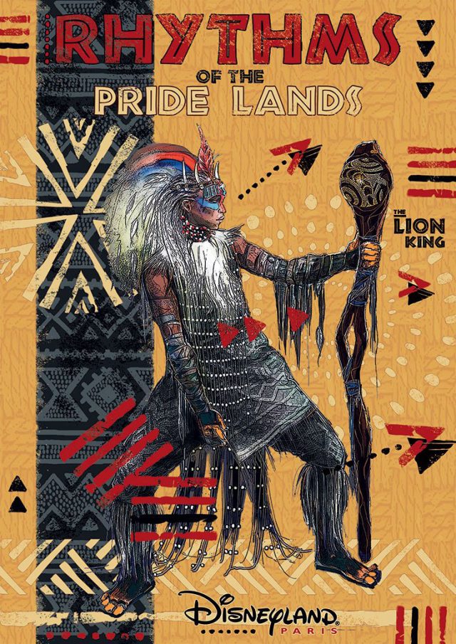 The Lion King: Rhythms of the Pride Lands musical stage show at Disneyland Paris poster art