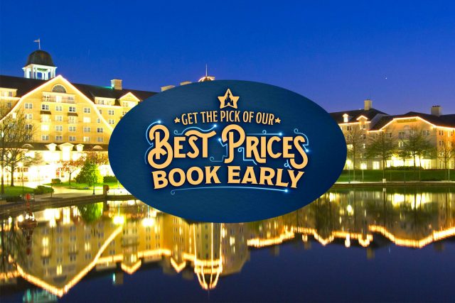 Disneyland Paris "Get the Pick of our Best Prices Book Early" logo