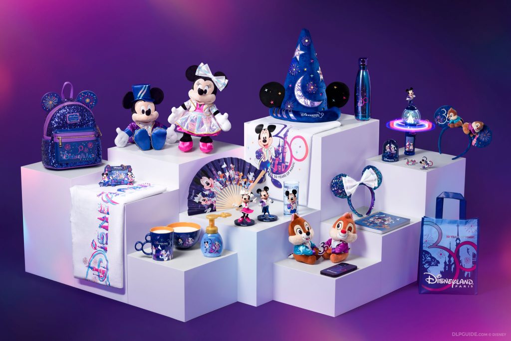 Disneyland Paris 30th Anniversary merchandise souvenirs collectibles