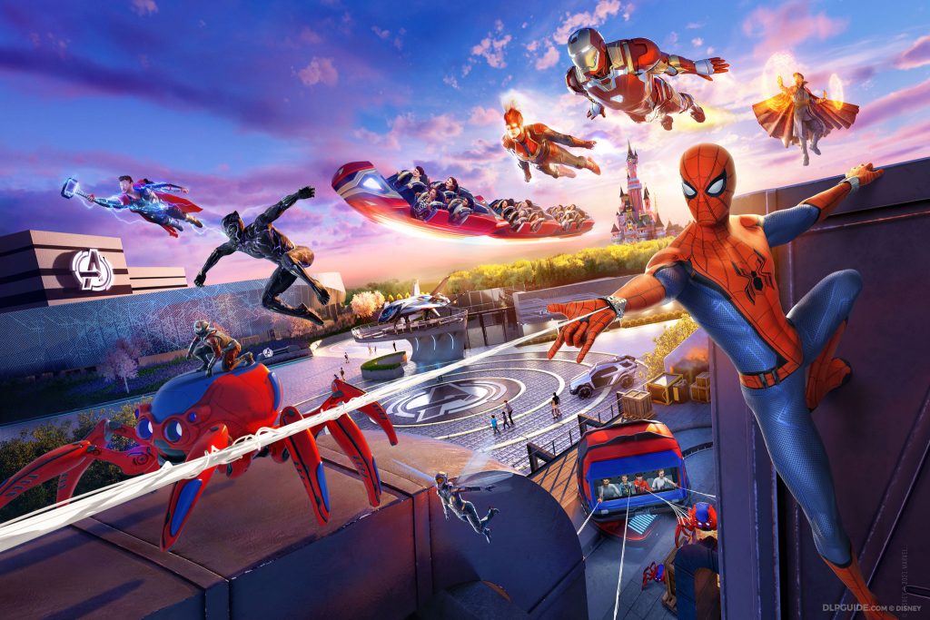 Disneyland Paris 30th Anniversary Avengers Campus official new artwork concept art